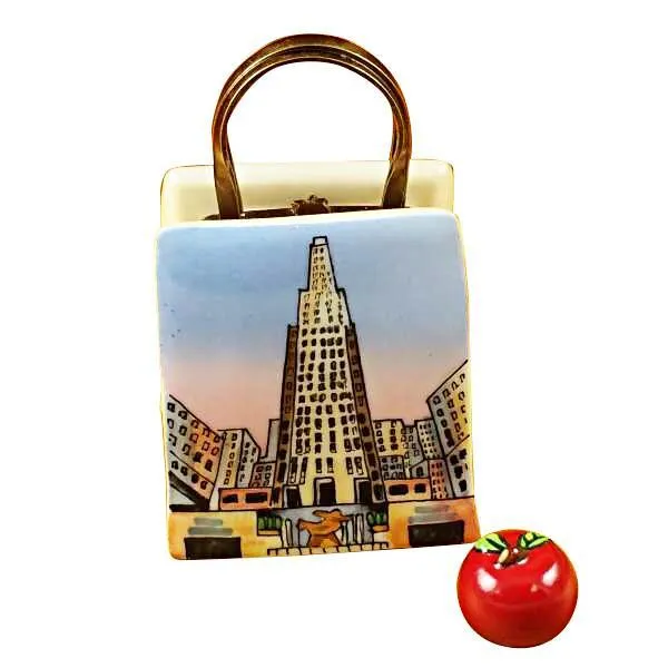 Rockefeller Shopping Bag With Apple Limoges Box by Rochard™