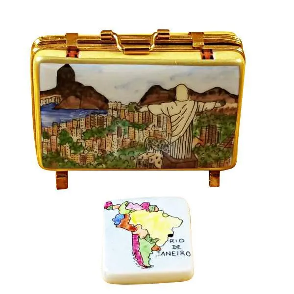Rio Suitcase Limoges Box by Rochard™