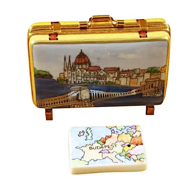 Budapest Suitcase Limoges Box by Rochard™