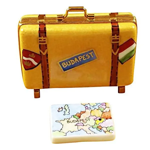 Budapest Suitcase Limoges Box by Rochard™