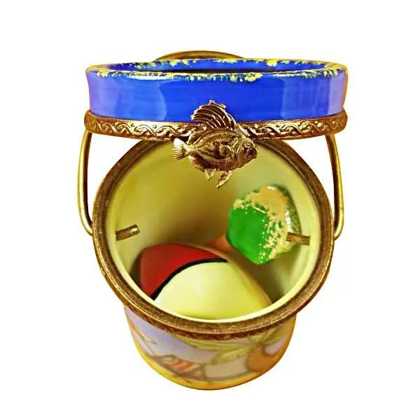 Beachpail with Sailboat & Shovel Limoges Box by Rochard™