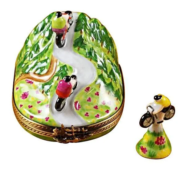 Hill Climbing Bicycles Limoges Box by Rochard™