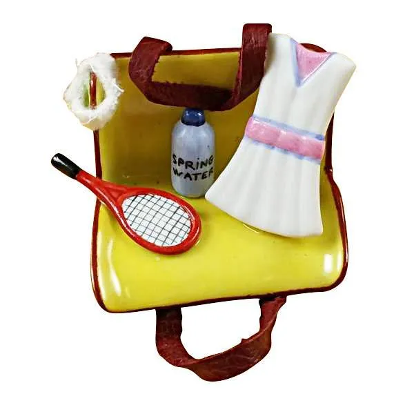 Tennis Bag with Gear Limoges Box by Rochard™