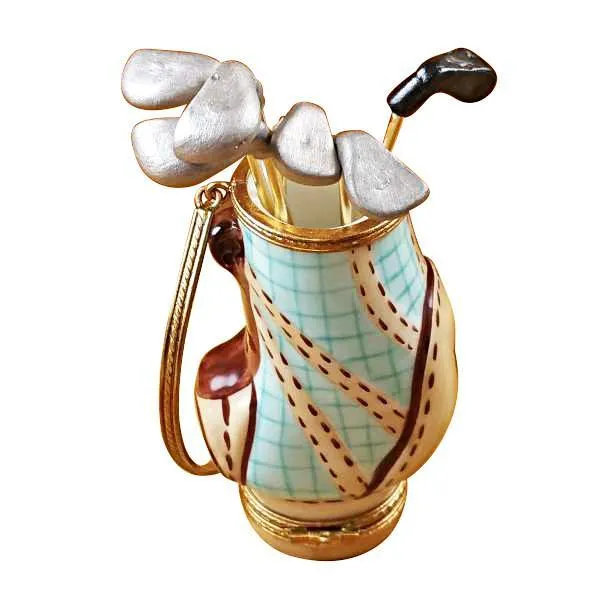 Golf Bag With 6 Clubs Limoges Box by Rochard™