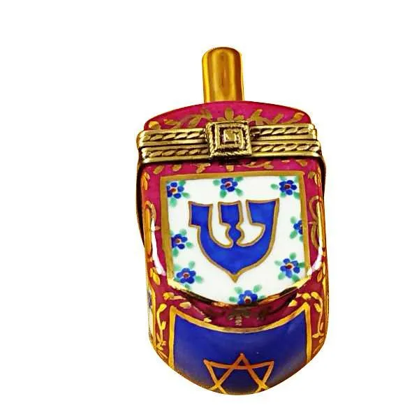 Dreidel Blue/Maroon Limoges Box by Rochard™