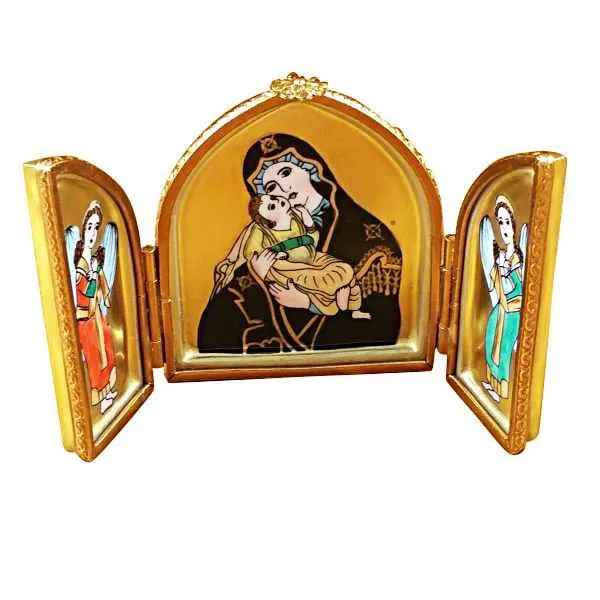Triptych With Madonna & Jesus Limoges Box by Rochard™