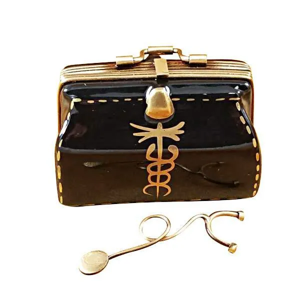 Doctor's Bag with Stethoscope Limoges Box by Rochard™