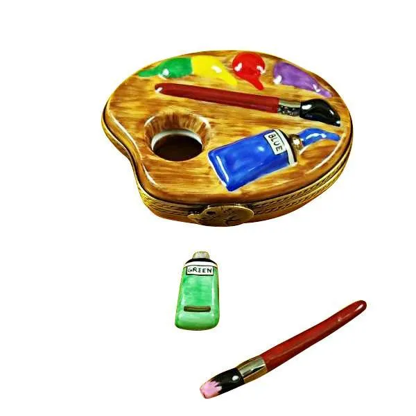 Painter's Palette with Paints Limoges Box by Rochard™
