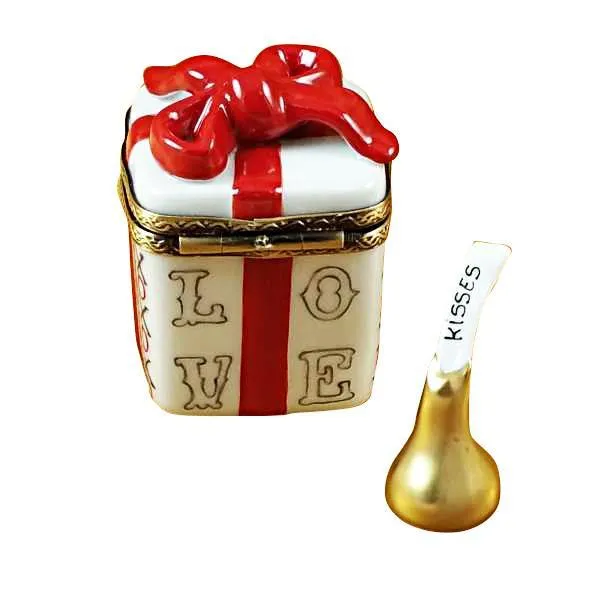 Love Gift Box With Xo/Xo And Removable Kiss Limoges Box by Rochard™
