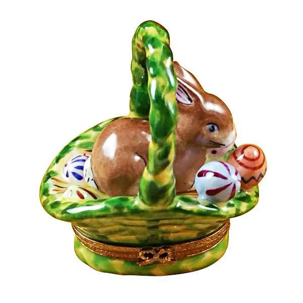 Rabbit Basket/Easter Eggs Limoges Box by Rochard™