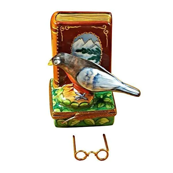 North American Book Of Birds Limoges Box by Rochard™