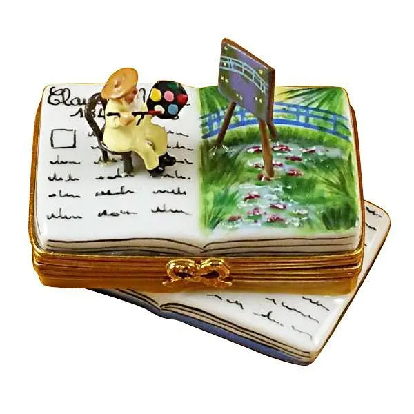 Book Monet/Water Lilies Limoges Box by Rochard™
