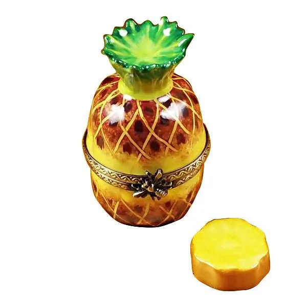 Pineapple With Slice Limoges Box by Rochard™