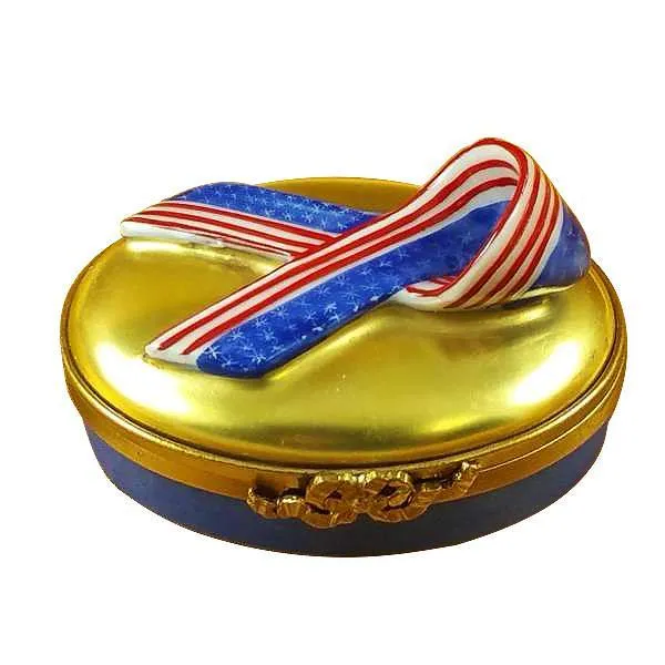 Spirit Of America Ribbon Limoges Box by Rochard™