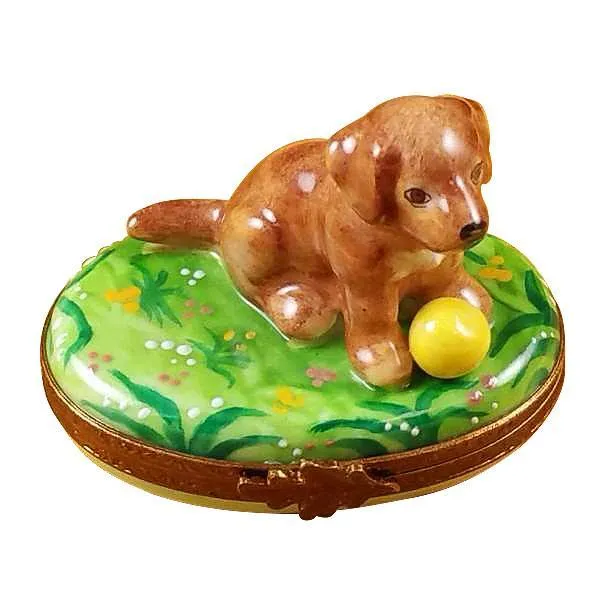 Chocolate Labrador Limoges Box by Rochard™