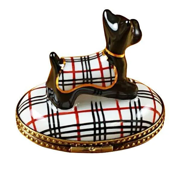 Scottish Terrier - Burberry Limoges Box by Rochard™
