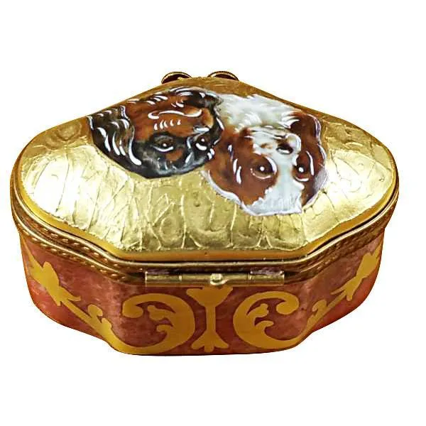 King Charles Spaniels Limoges Box by Rochard™