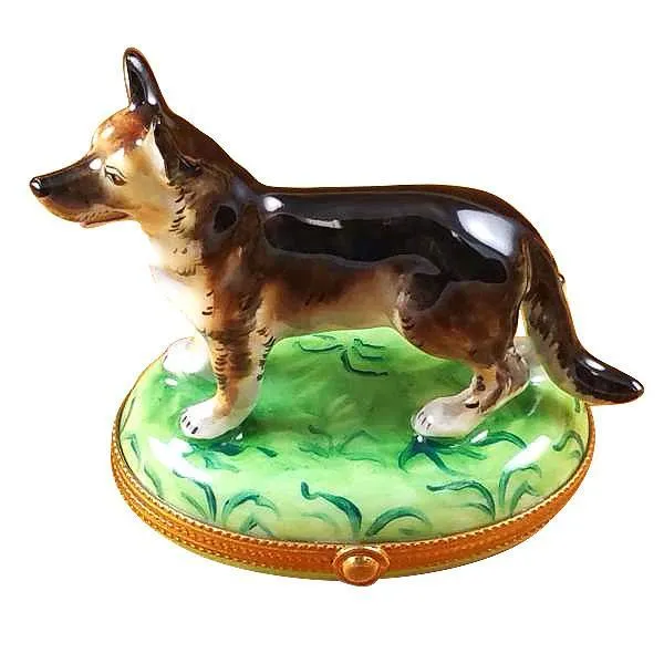 German Shepherd Limoges Box by Rochard™