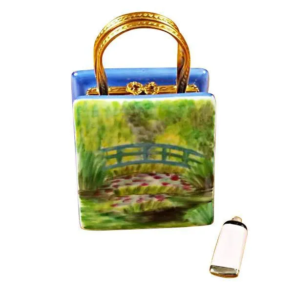 Monet Bag With Bridge And Water Lily Limoges Box by Rochard™
