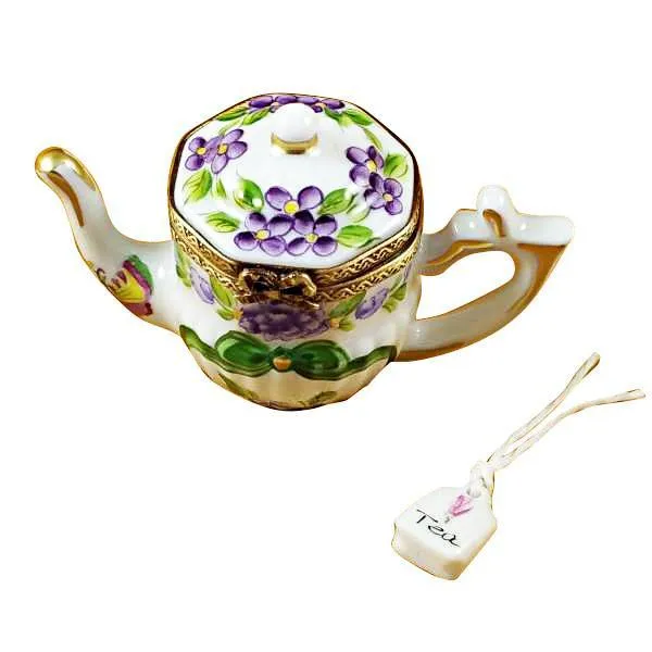 Teapot-Butterfly Limoges Box by Rochard™