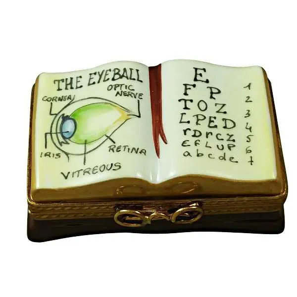 Ophthalmologist/Eye Doctor Book Limoges Box by Rochard™