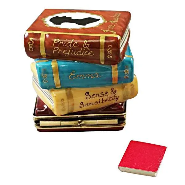 Jane Austen Stack of Books Limoges Box by Rochard™