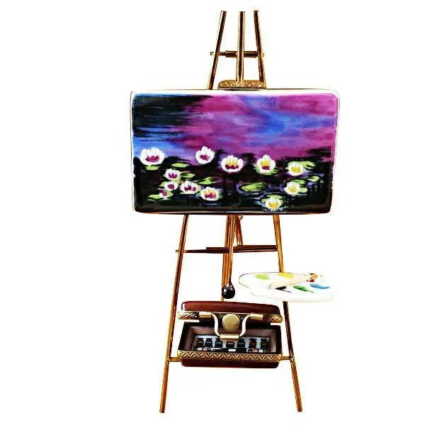 Easel Monet - Water Lilies Limoges Box by Rochard™