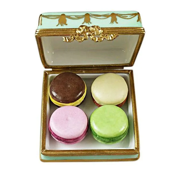 Square Box With Macarons De Paris Limoges Box by Rochard™