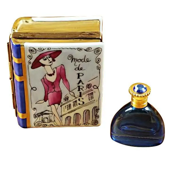 Book Box With Bottle Limoges Box by Rochard™