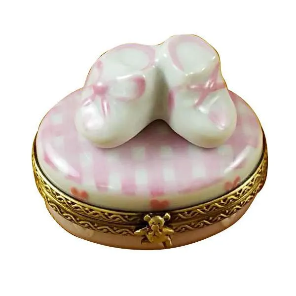 Pink It'S A Girl with Shoes Limoges Box by Rochard™