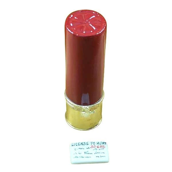 Shotgun Shell with Hunting License Limoges Box by Rochard™