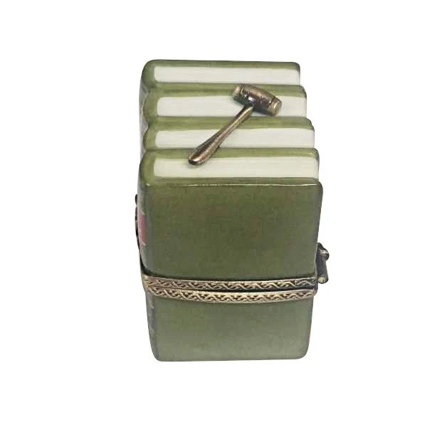 Law Books with Gavel Limoges Box by Rochard™