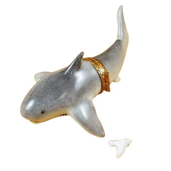 Shark W/ Removable Tooth Limoges Box by Rochard™