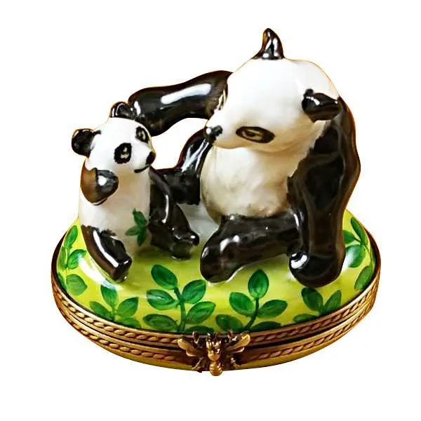 Panda & Cub Limoges Box by Rochard™