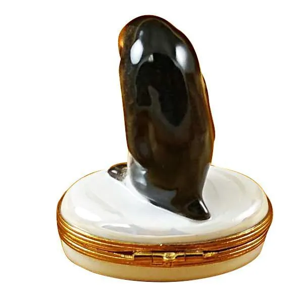 Penguin W/Baby Limoges Box by Rochard™