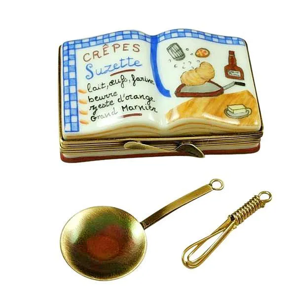 Crepes Suzette Cookbook Limoges Box by Rochard™