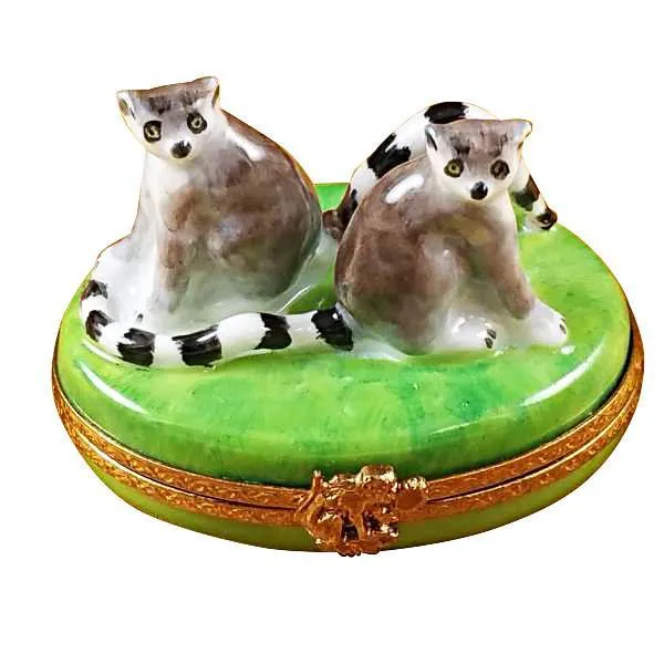 Lemur Monkeys Limoges Box by Rochard™