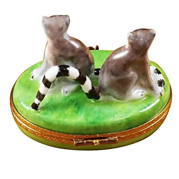 Lemur Monkeys Limoges Box by Rochard™