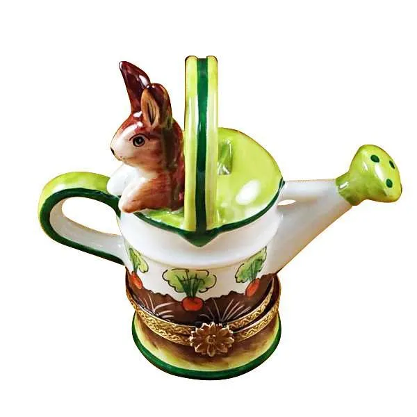 Watering Can with Rabbit Limoges Box by Rochard™