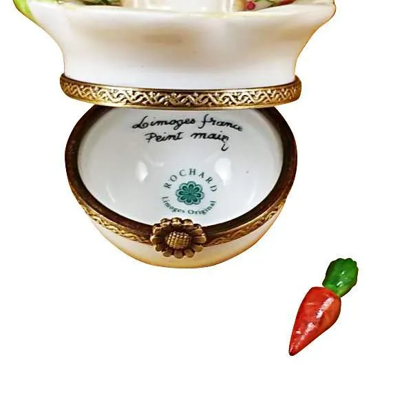 Brown Bunny with Carrot Limoges Box by Rochard™