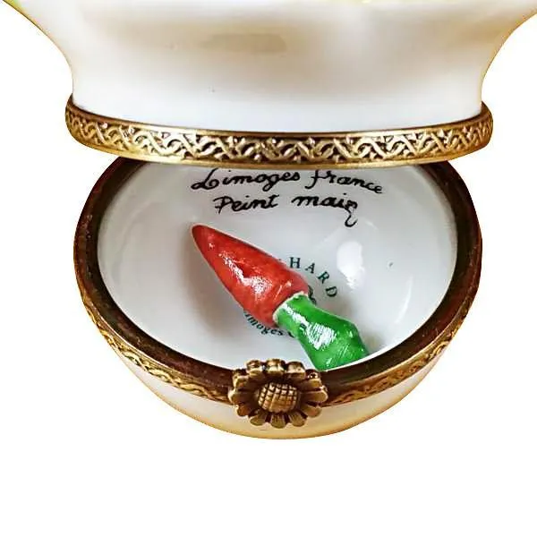 Brown Bunny with Carrot Limoges Box by Rochard™