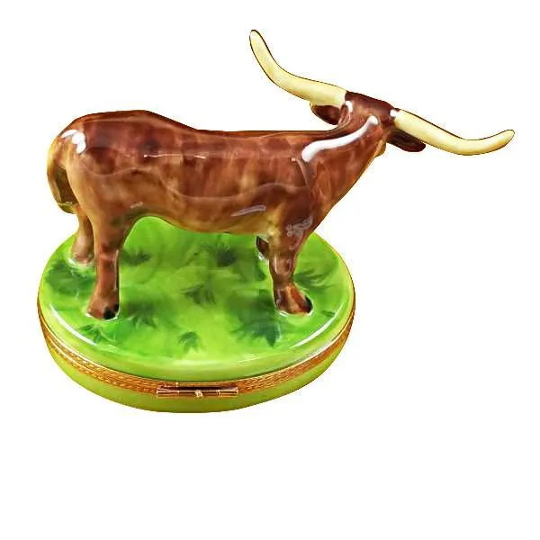 Longhorn With Removable Insert Limoges Box by Rochard™