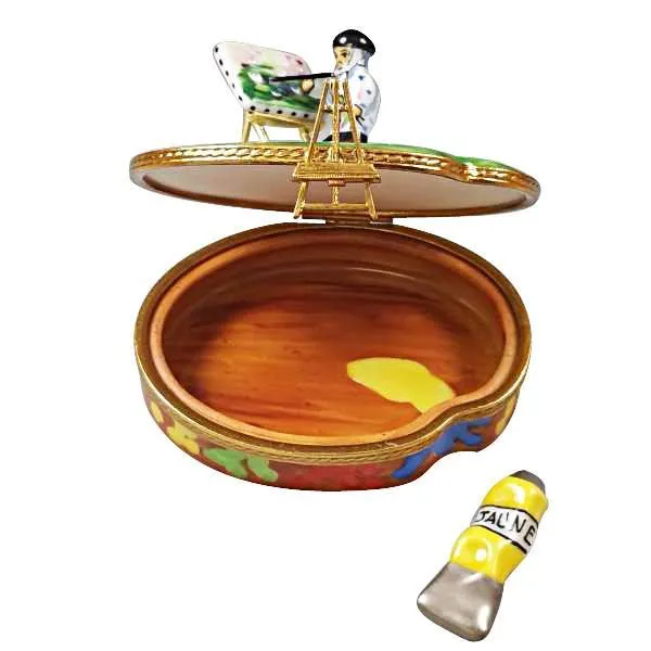 Monet Palette with Artist and Paint Limoges Box by Rochard™