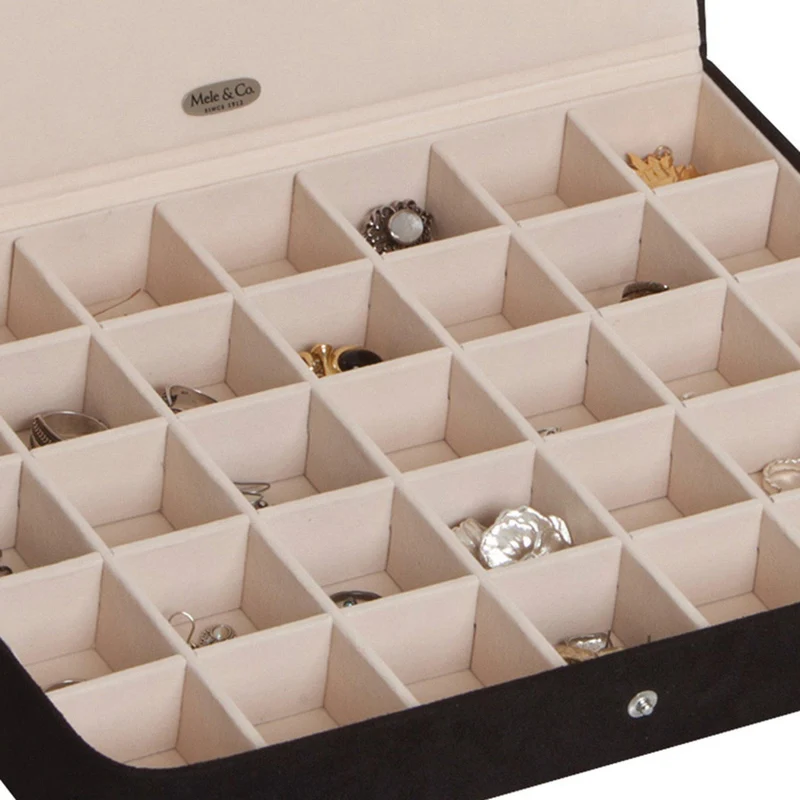 Cameron Plush Fabric Jewelry Box and Ring Case