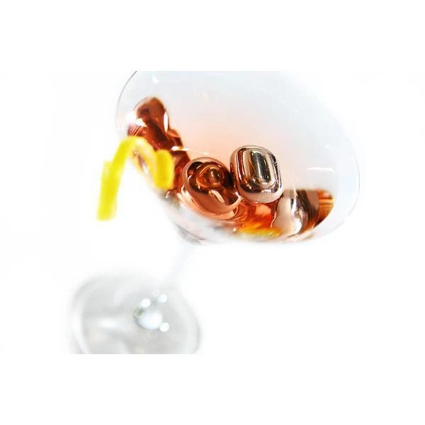 Sparq Polished Stainless Steel Wine Pearls - Set of 4