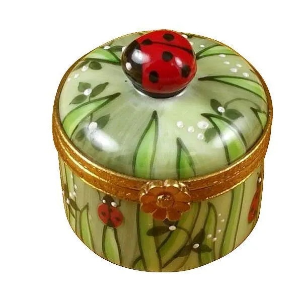 Lady Bug In Grass Limoges Box by Rochard™