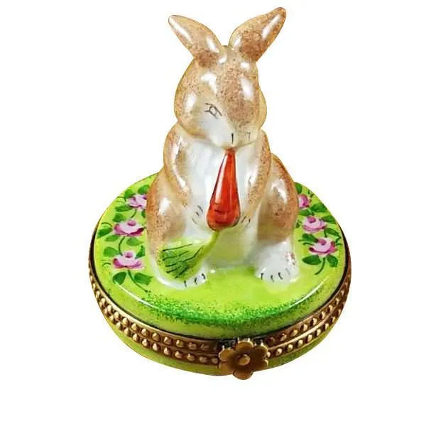 Rabbit With Carrot Limoges Box by Rochard™