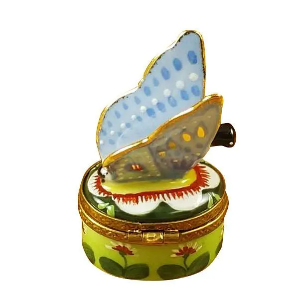 Butterfly Blue-Gold Limoges Box by Rochard™