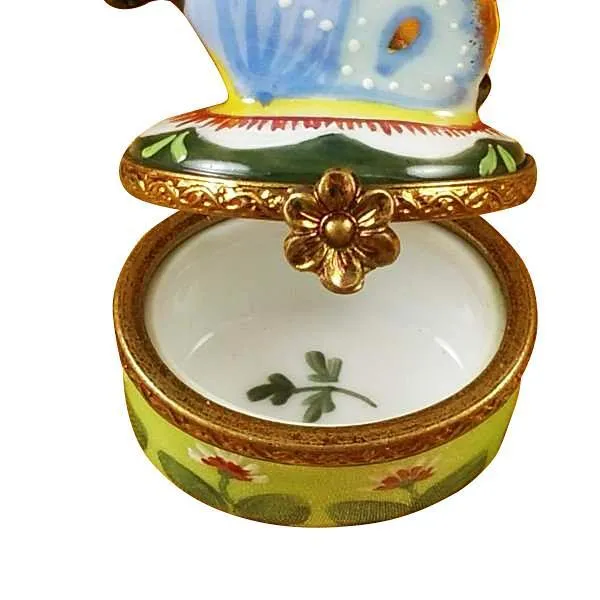 Butterfly Blue-Gold Limoges Box by Rochard™