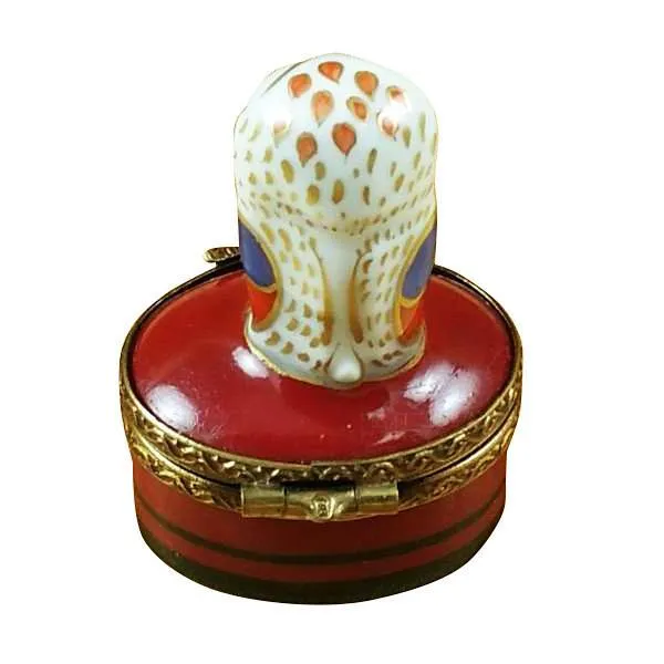 Little Indian Owl On Small Red Box Limoges Box by Rochard™